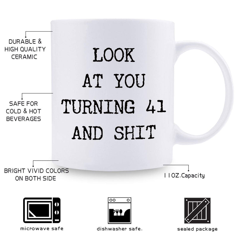 41st Birthday Gifts for Women - 1978 Birthday Gifts for Women, 41 Years Old Birthday Gifts Coffee Mug for Mom, Wife, Friend, Sister, Her, Colleague, Coworker - 11oz