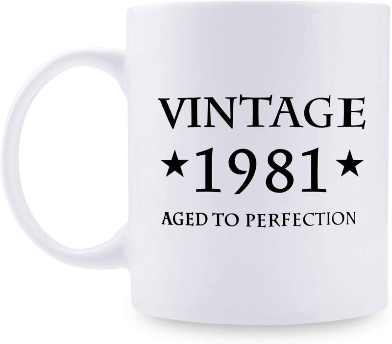 38th Birthday Gifts for Women - 1981 Birthday Gifts for Women, 38 Years Old Birthday Gifts Coffee Mug for Mom, Wife, Friend, Sister, Her, Colleague, Coworker - 11oz