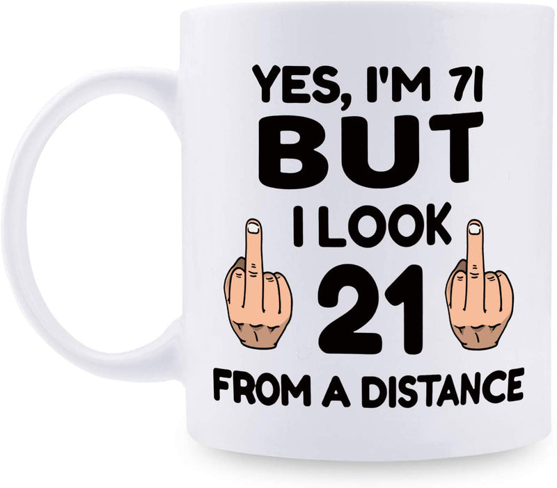 71st Birthday Gifts For Men - 1948 Birthday Gifts for Men, 71 Years Old Birthday Gifts Coffee Mug for Dad, Husband, Friend, Brother, Him, Colleague, Coworker - 11oz