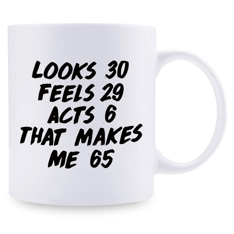 65th Birthday Gifts for Men - 1954 Birthday Gifts for Men, 65 Years Old Birthday Gifts Coffee Mug for Dad, Husband, Friend, Brother, Him, Colleague, Coworker - 11oz