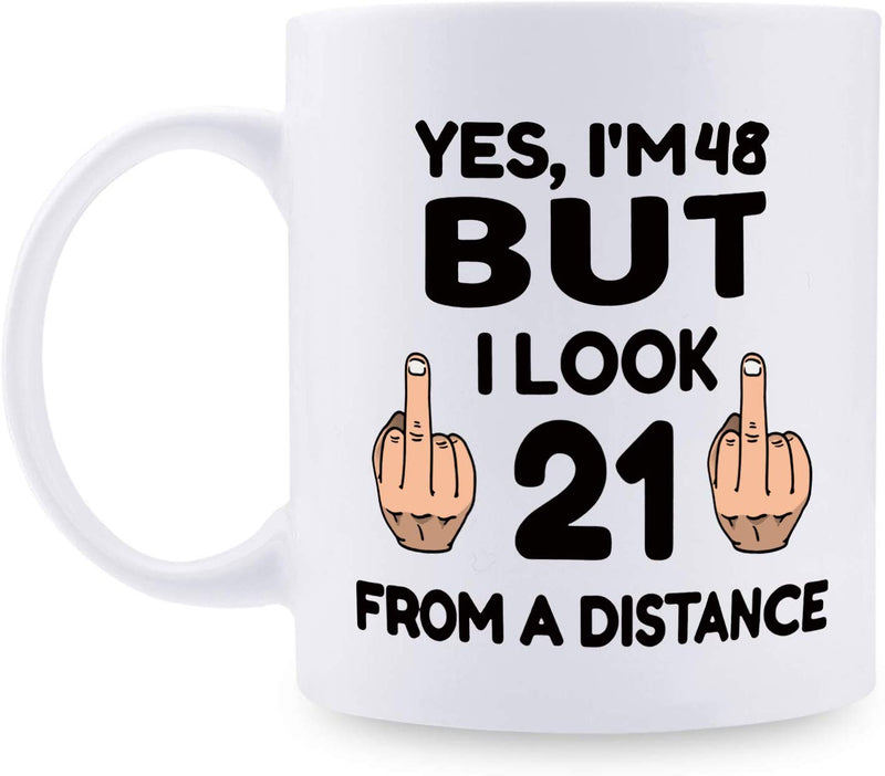 48th Birthday Gifts for Women - 1971 Birthday Gifts for Women, 48 Years Old Birthday Gifts Coffee Mug for Mom, Wife, Friend, Sister, Her, Colleague, Coworker - 11oz