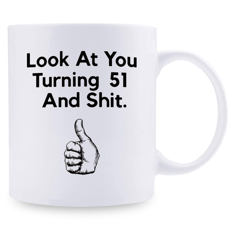 51st Birthday Gifts for Women - 1968 Birthday Gifts for Women, 51 Years Old Birthday Gifts Coffee Mug for Mom, Wife, Friend, Sister, Her, Colleague, Coworker - 11oz