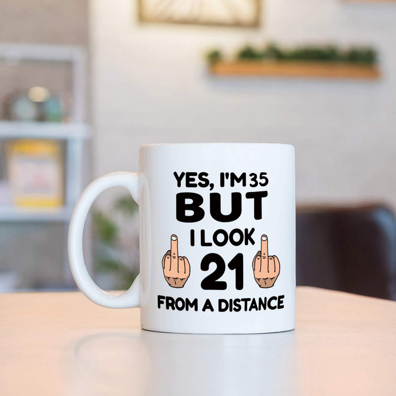 35th Birthday Gifts for Women - 1984 Birthday Gifts for Women, 35 Years Old Birthday Gifts Coffee Mug for Mom, Wife, Friend, Sister, Her, Colleague, Coworker - 11oz