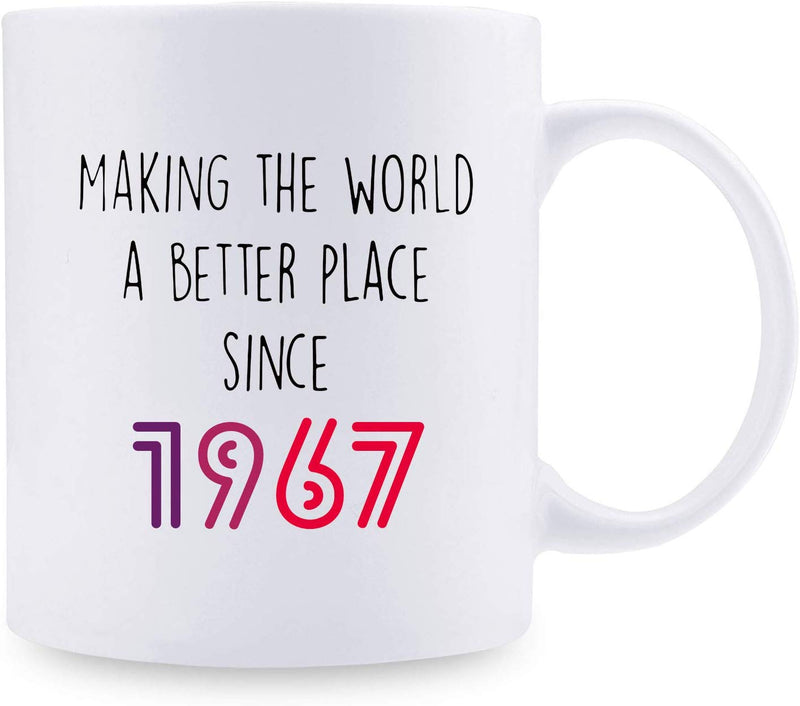 52nd Birthday Gifts for Men - 1967 Birthday Gifts for Men, 52 Years Old Birthday Gifts Coffee Mug for Dad, Husband, Friend, Brother, Him, Colleague, Coworker - 11oz