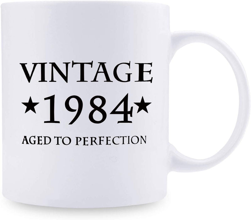 35th Birthday Gifts for Men - 1984 Birthday Gifts for Men, 35 Years Old Birthday Gifts Coffee Mug for Dad, Husband, Friend, Brother, Him, Colleague, Coworker - 11oz