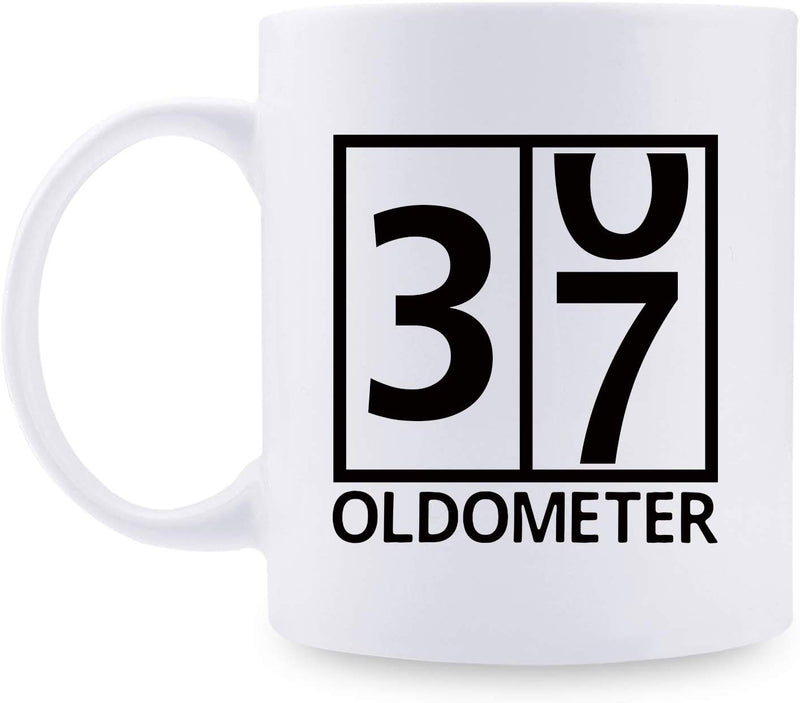 37th Birthday Gifts for Women - 1982 Birthday Gifts for Women, 37 Years Old Birthday Gifts Coffee Mug for Mom, Wife, Friend, Sister, Her, Colleague, Coworke, Oldometer Mug - 11oz