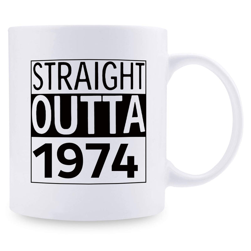 45th Birthday Gifts for Women - 1974 Birthday Gifts for Women, 45 Years Old Birthday Gifts Coffee Mug for Mom, Wife, Friend, Sister, Her, Colleague, Coworker - 11oz