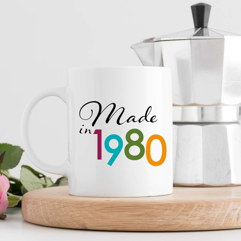 39th Birthday Gifts for Women - 1980 Birthday Gifts for Women, 39 Years Old Birthday Gifts Coffee Mug for Mom, Wife, Friend, Sister, Her, Colleague, Coworker - 11oz