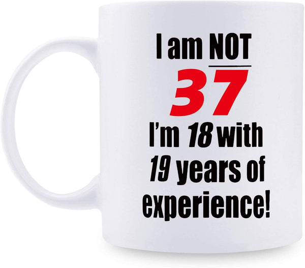 37th Birthday Gifts for Men - 1982 Birthday Gifts for Men, 37 Years Old Birthday Gifts Coffee Mug for Dad, Husband, Friend, Brother, Him, Colleague, Coworker - 11oz