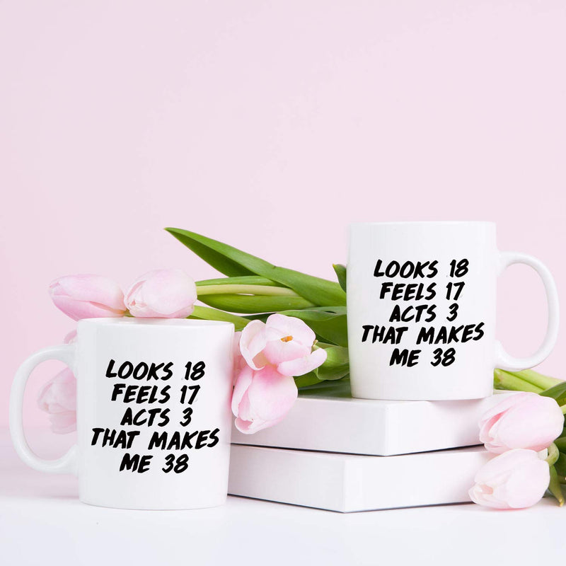 38th Birthday Gifts for Men - 1981 Birthday Gifts for Men, 38 Years Old Birthday Gifts Coffee Mug for Dad, Husband, Friend, Brother, Him, Colleague, Coworker - 11oz