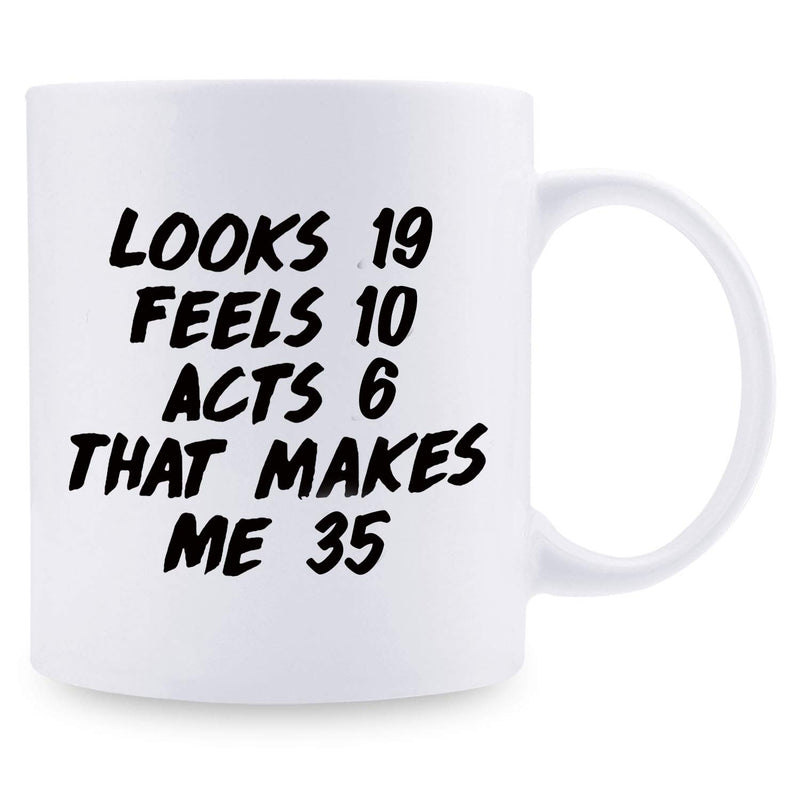 35th Birthday Gifts for Men - 1984 Birthday Gifts for Men, 35 Years Old Birthday Gifts Coffee Mug for Dad, Husband, Friend, Brother, Him, Colleague, Coworker - 11oz