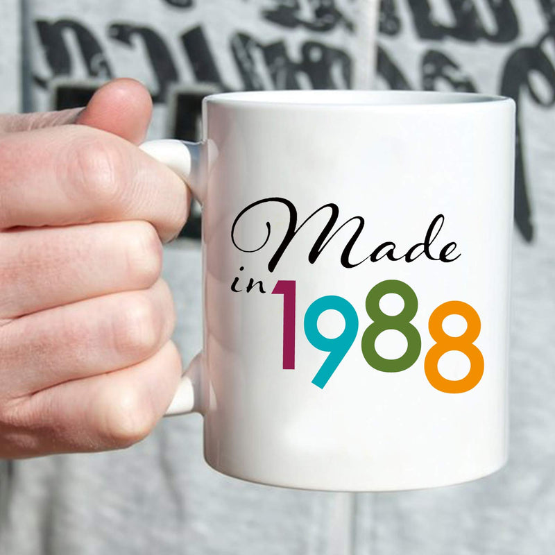 31st Birthday Gifts for Men - 1988 Birthday Gifts for Men, 31 Years Old Birthday Gifts Coffee Mug for Dad, Husband, Friend, Brother, Him, Colleague, Coworker - 11oz