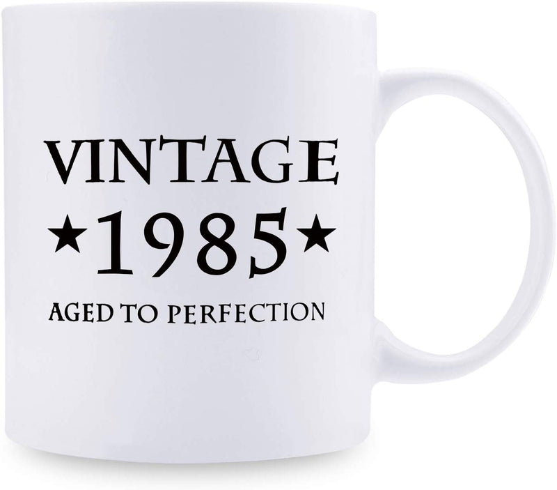 34th Birthday Gifts for Women - 1985 Birthday Gifts for Women, 34 Years Old Birthday Gifts Coffee Mug for Mom, Wife, Friend, Sister, Her, Colleague, Coworker - 11oz