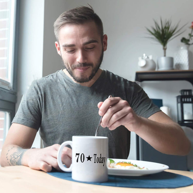 70th Birthday Gifts for Men - 1949 Birthday Gifts for Men, 70 Years Old Birthday Gifts Coffee Mug for Dad, Husband, Friend, Brother, Him, Colleague, Coworker - 11oz