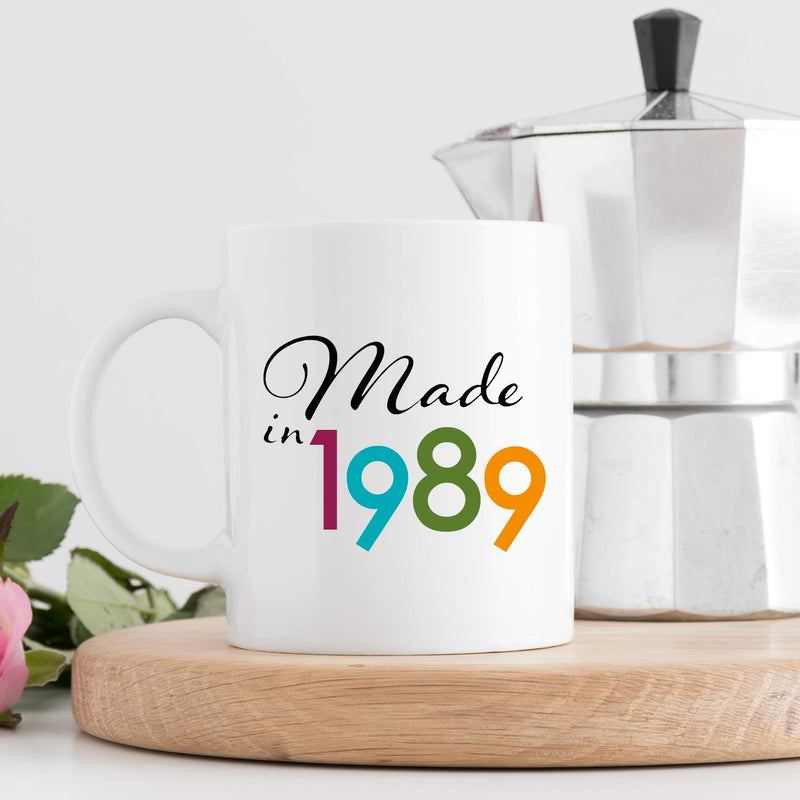 30th Birthday Gifts for Men - 1989 Birthday Gifts for Men, 30 Years Old Birthday Gifts Coffee Mug for Dad, Husband, Friend, Brother, Him, Colleague, Coworker - 11oz