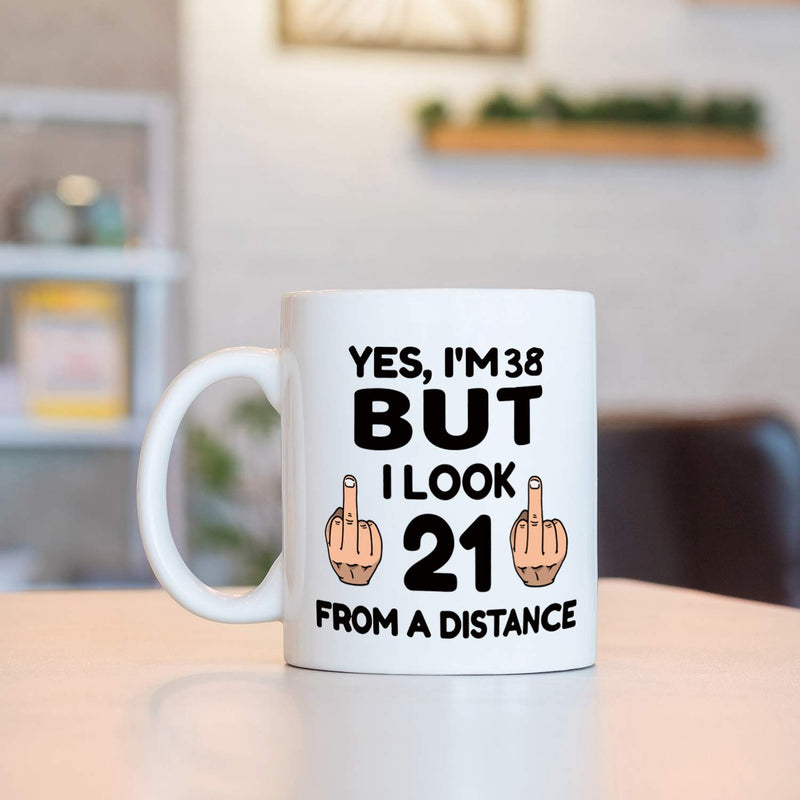 38th Birthday Gifts for Women - 1981 Birthday Gifts for Women, 38 Years Old Birthday Gifts Coffee Mug for Mom, Wife, Friend, Sister, Her, Colleague, Coworker - 11oz
