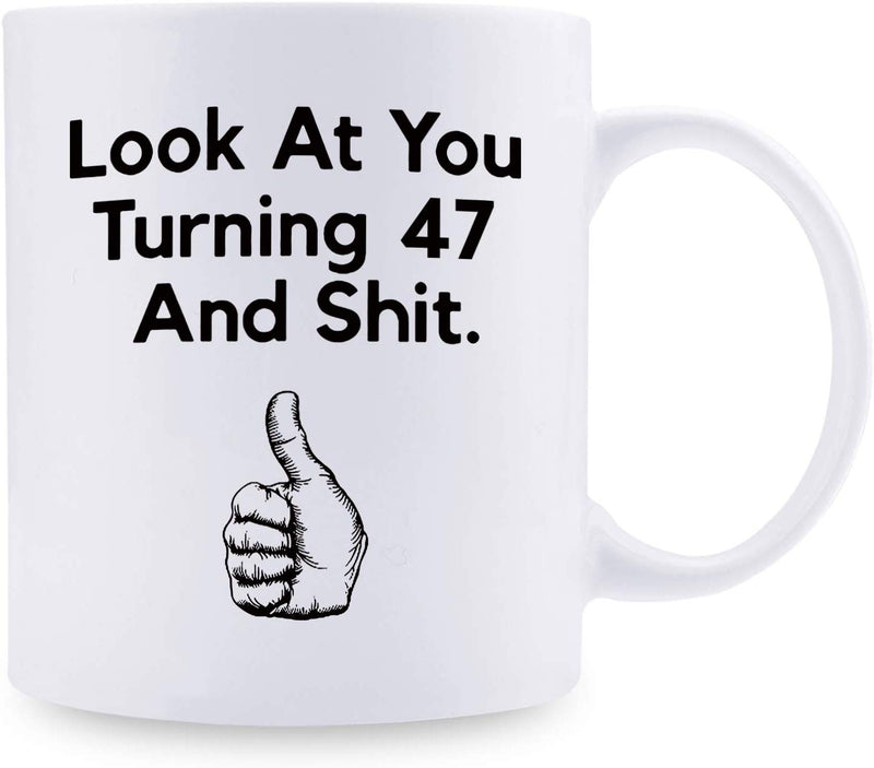 47th Birthday Gifts for Men - 1972 Birthday Gifts for Men, 47 Years Old Birthday Gifts Coffee Mug for Dad, Husband, Friend, Brother, Him, Colleague, Coworker - 11oz