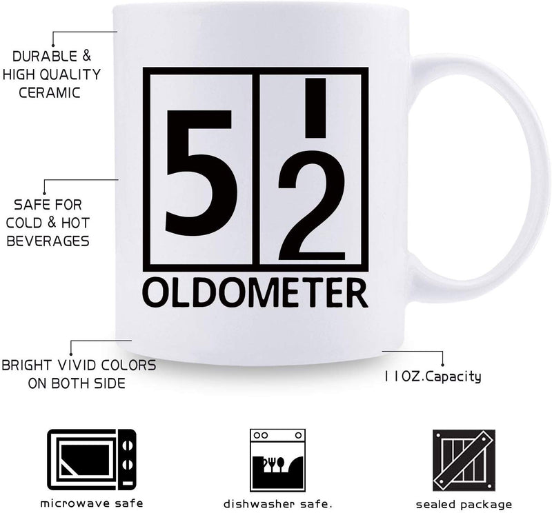 52nd Birthday Gifts for Men - 1967 Birthday Gifts for Men, 52 Years Old Birthday Gifts Coffee Mug for Dad, Husband, Friend, Brother, Him, Colleague, Coworker, Oldometer Mug- 11oz