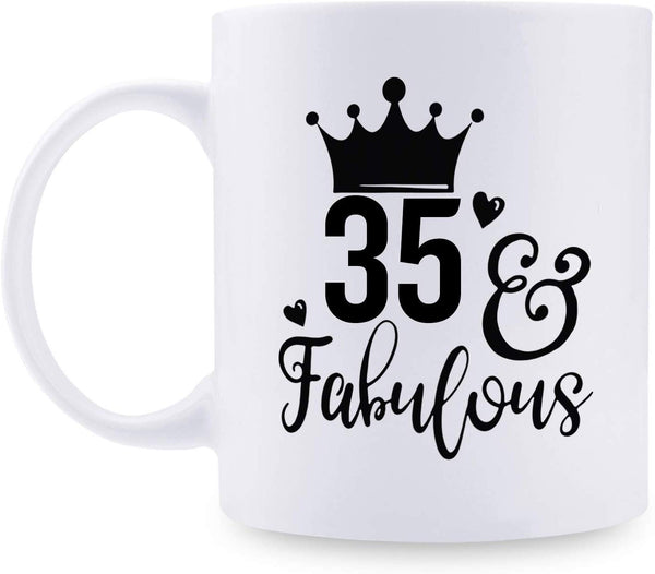 35th Birthday Gifts for Women - 1984 Birthday Gifts for Women, 35 Years Old Birthday Gifts Coffee Mug for Mom, Wife, Friend, Sister, Her, Colleague, Coworker - 11oz