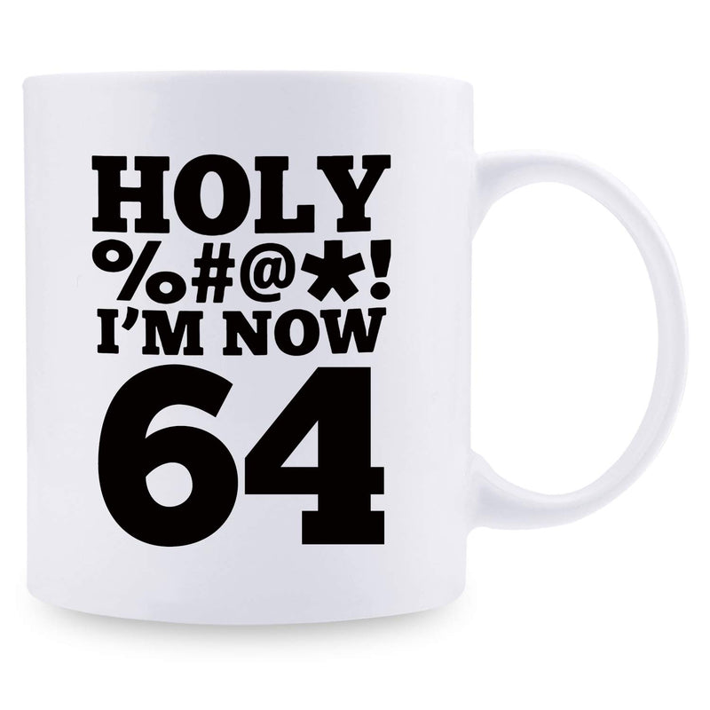 64th Birthday Gifts for Men - 1955 Birthday Gifts for Men, 64 Years Old Birthday Gifts Coffee Mug for Dad, Husband, Friend, Brother, Him, Colleague, Coworker, HOLY MUG - 11oz