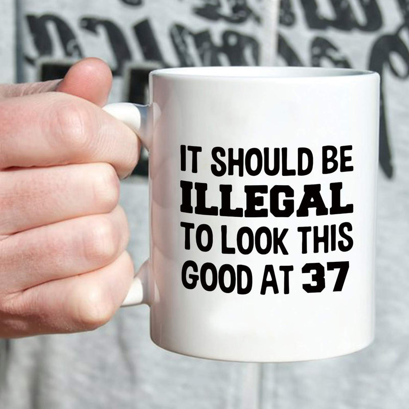 37th Birthday Gifts for Men - 1982 Birthday Gifts for Men, 37 Years Old Birthday Gifts Coffee Mug for Dad, Husband, Friend, Brother, Him, Colleague, Coworker - 11oz