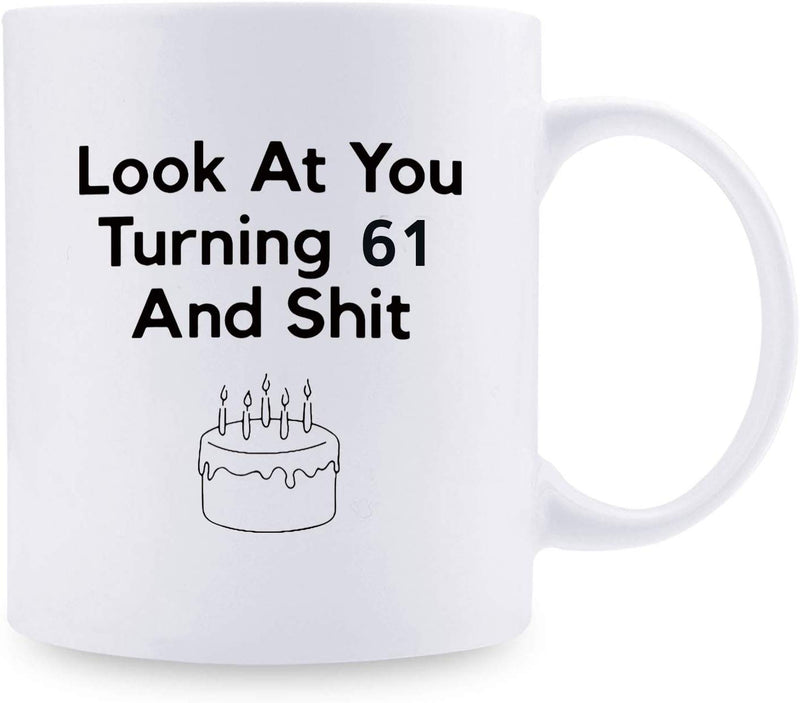 61st Birthday Gifts for Women - 1958 Birthday Gifts for Women, 61 Years Old Birthday Gifts Coffee Mug for Mom, Wife, Friend, Sister, Her, Colleague, Coworker - 11oz
