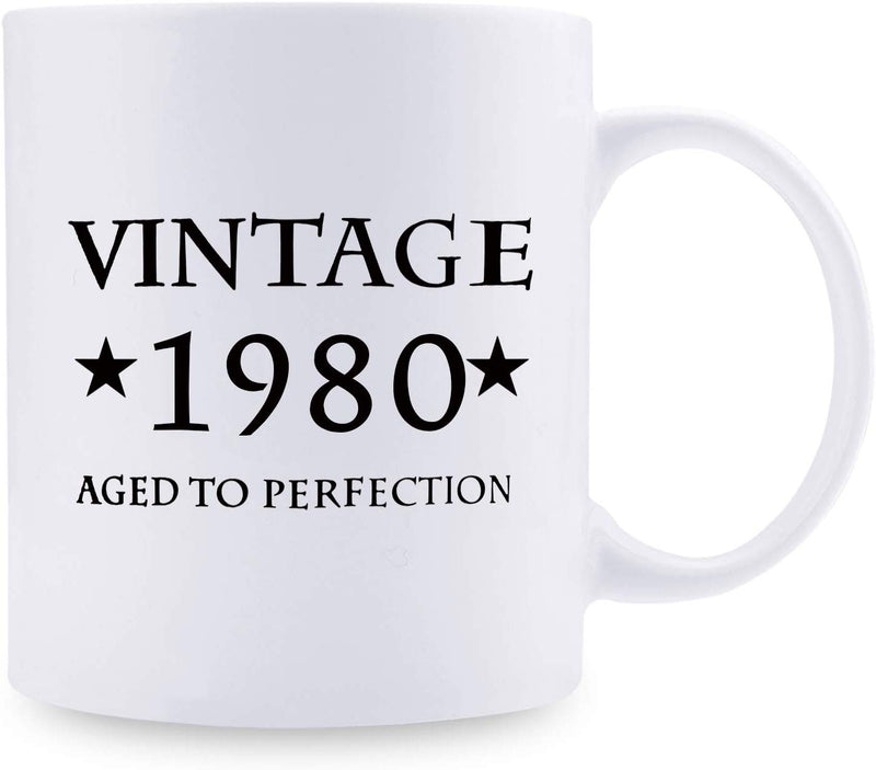 39th Birthday Gifts for Men - 1980 Birthday Gifts for Men, 39 Years Old Birthday Gifts Coffee Mug for Dad, Husband, Friend, Brother, Him, Colleague, Coworker - 11oz