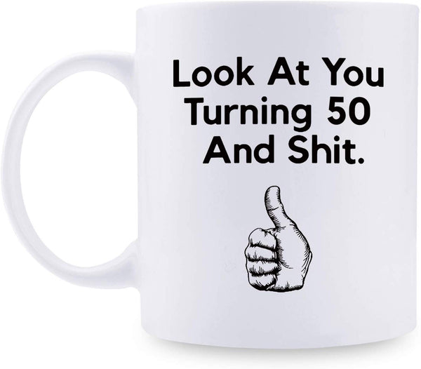 50th Birthday Gifts for Men - 1969 Birthday Gifts for Men, 50 Years Old Birthday Gifts Coffee Mug for Dad, Husband, Friend, Brother, Him, Colleague, Coworker - 11oz