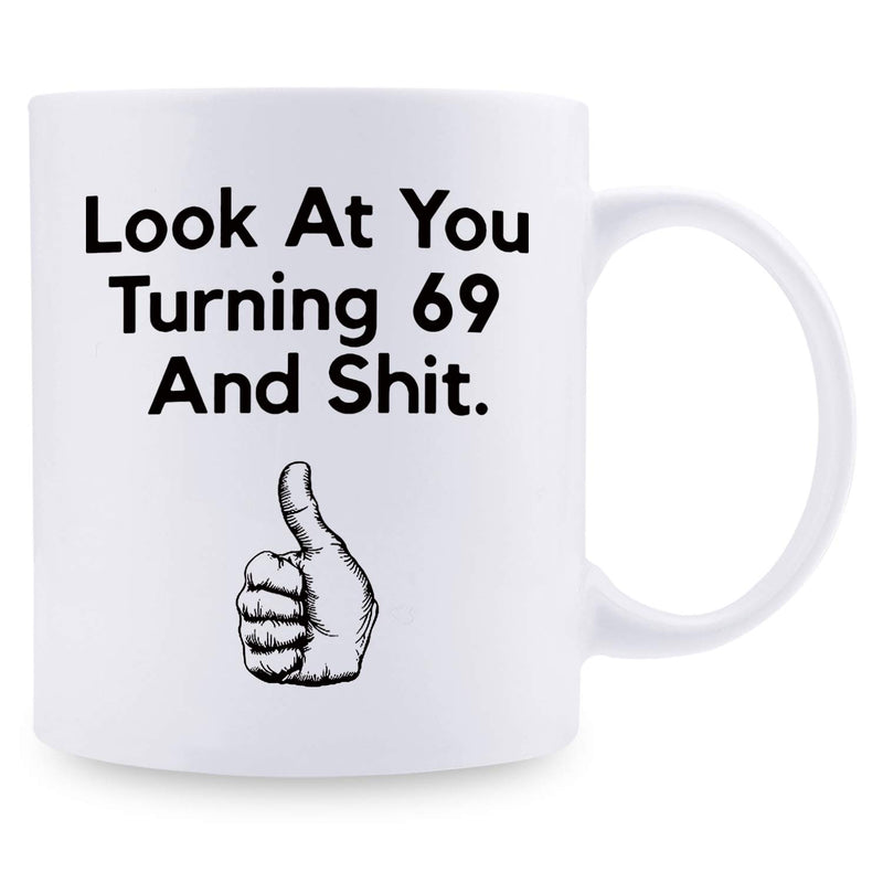 69th Birthday Gifts for Men - 1950 Birthday Gifts for Men, 69 Years Old Birthday Gifts Coffee Mug for Dad, Husband, Friend, Brother, Him, Colleague, Coworker - 11oz