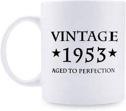66th Birthday Gifts for Men - 1953 Birthday Gifts for Men, 66 Years Old Birthday Gifts Coffee Mug for Dad, Husband, Friend, Brother, Him, Colleague, Coworker - 11oz