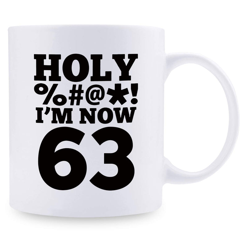 63rd Birthday Gifts for Men - 1956 Birthday Gifts for Men, 63 Years Old Birthday Gifts Coffee Mug for Dad, Husband, Friend, Brother, Him, Colleague, Coworker, HOLY MUG - 11oz