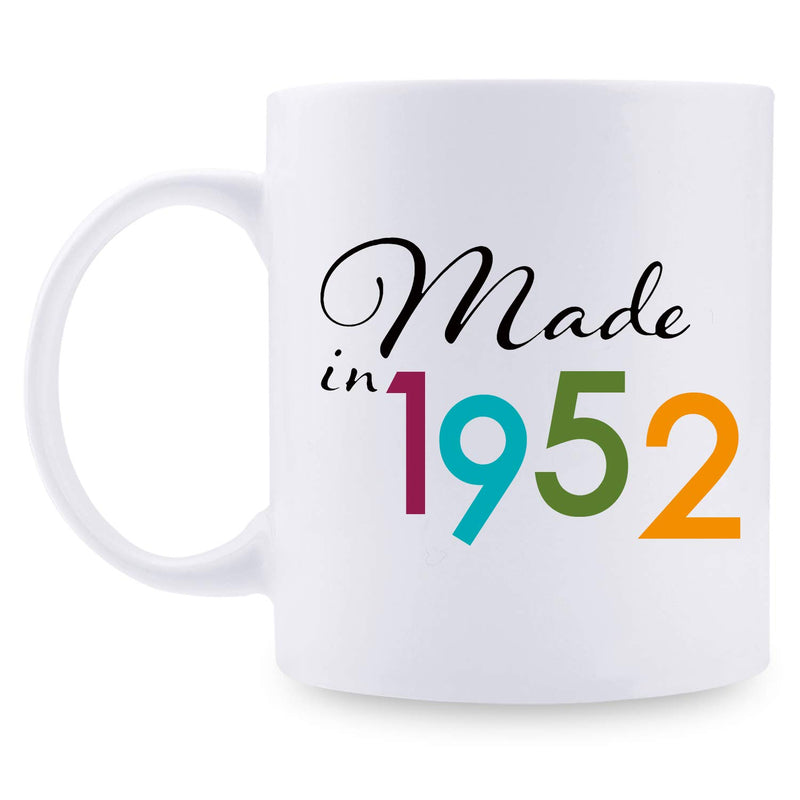 67th Birthday Gifts for Men - 1952 Birthday Gifts for Men, 67 Years Old Birthday Gifts Coffee Mug for Dad, Husband, Friend, Brother, Him, Colleague, Coworker - 11oz