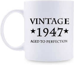 72nd Birthday Gifts for Women - 1947 Birthday Gifts for Women, 72 Years Old Birthday Gifts Coffee Mug for Mom, Wife, Friend, Sister, Her, Colleague, Coworker - 11oz