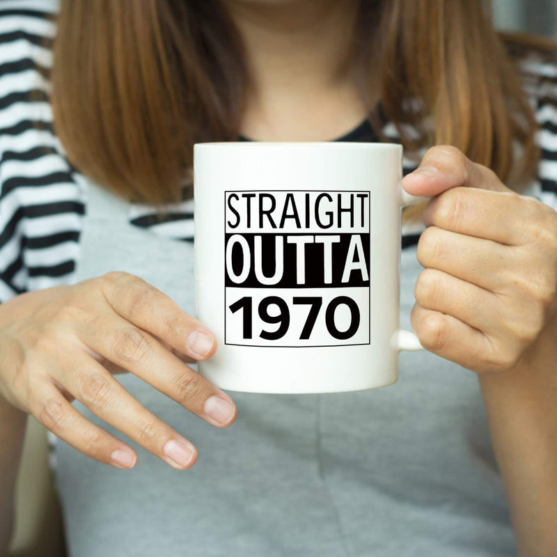 49th Birthday Gifts for Women - 1970 Birthday Gifts for Women, 49 Years Old Birthday Gifts Coffee Mug for Mom, Wife, Friend, Sister, Her, Colleague, Coworker - 11oz