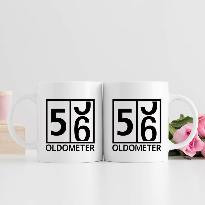 56th Birthday Gifts for Men - 1963 Birthday Gifts for Men, 56 Years Old Birthday Gifts Coffee Mug for Dad, Husband, Friend, Brother, Him, Colleague, Coworker, Oldometer Mug - 11oz