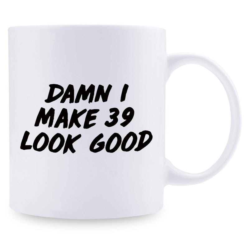 39th Birthday Gifts for Men - 1980 Birthday Gifts for Men, 39 Years Old Birthday Gifts Coffee Mug for Dad, Husband, Friend, Brother, Him, Colleague, Coworker - 11oz