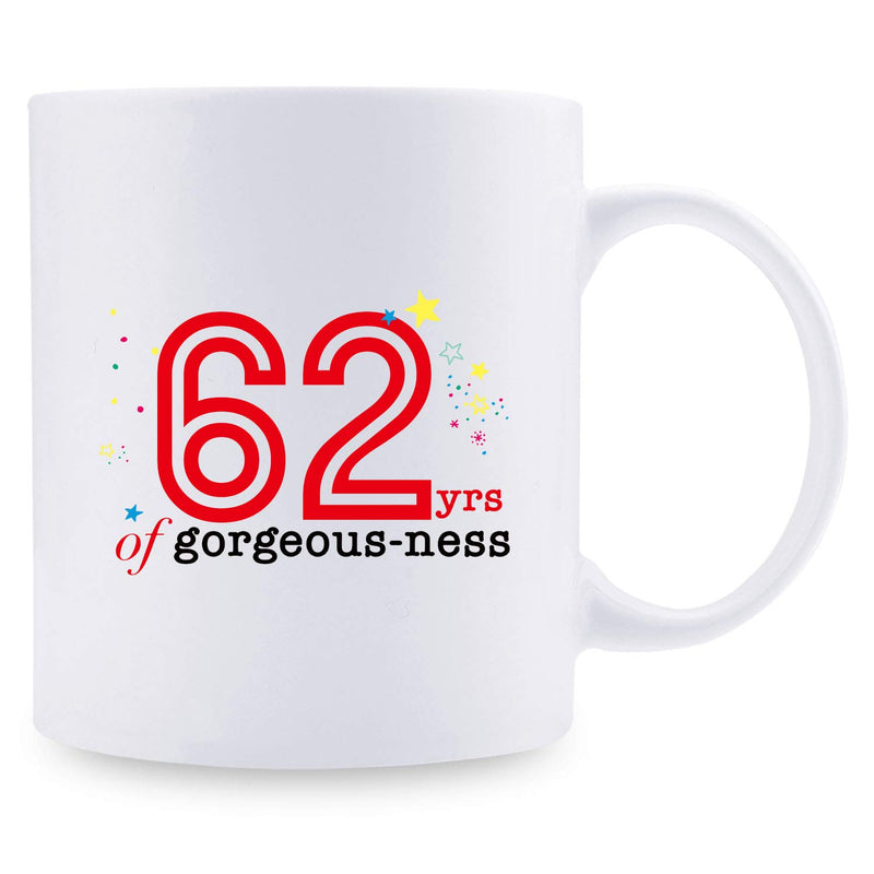 62nd Birthday Gifts for Women - 1957 Birthday Gifts for Women, 62 Years Old Birthday Gifts Coffee Mug for Mom, Wife, Friend, Sister, Her, Colleague, Coworker - 11oz