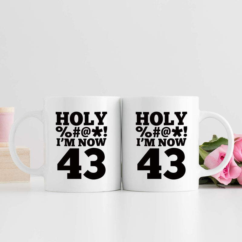 43rd Birthday Gifts for Women - 1976 Birthday Gifts for Women, 43 Years Old Birthday Gifts Coffee Mug for Mom, Wife, Friend, Sister, Her, Colleague, Coworker, HOLY MUG - 11oz