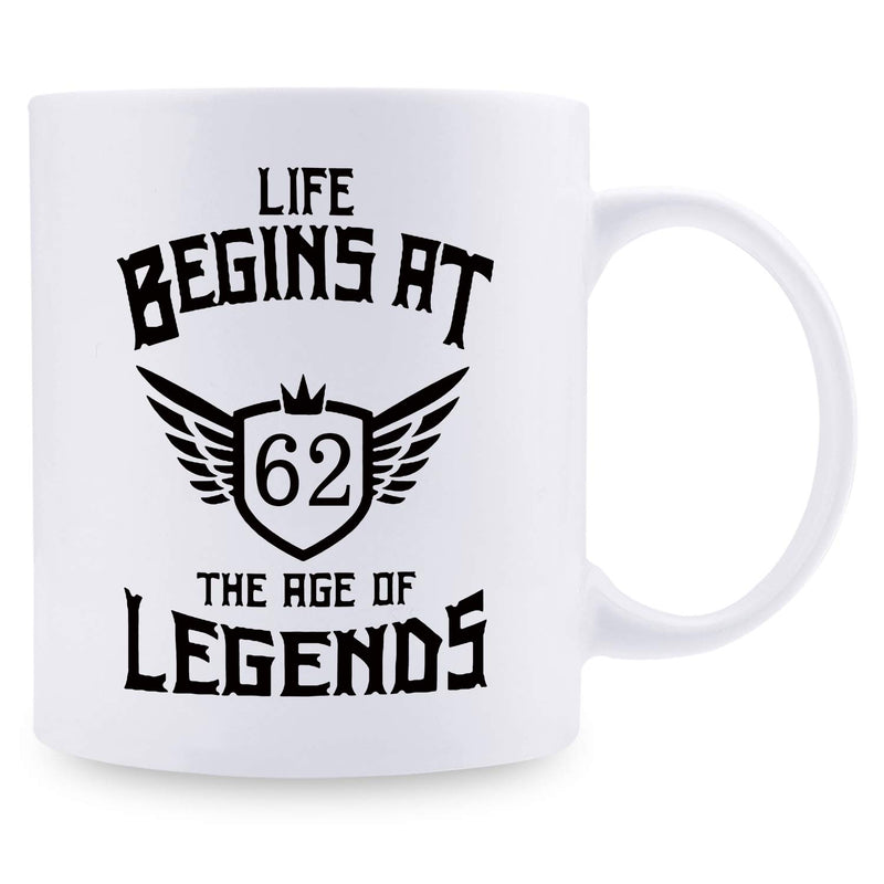 62nd Birthday Gifts for Women - 1957 Birthday Gifts for Women, 62 Years Old Birthday Gifts Coffee Mug for Mom, Wife, Friend, Sister, Her, Colleague, Coworker - 11oz