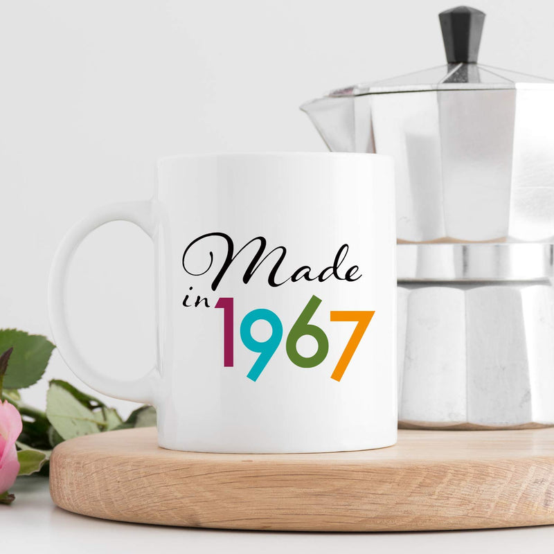 52nd Birthday Gifts for Women - 1967 Birthday Gifts for Women, 52 Years Old Birthday Gifts Coffee Mug for Mom, Wife, Friend, Sister, Her, Colleague, Coworker - 11oz