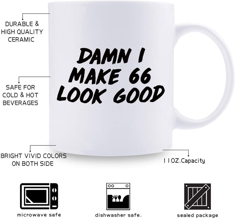 66th Birthday Gifts for Men - 1953 Birthday Gifts for Men, 66 Years Old Birthday Gifts Coffee Mug for Dad, Husband, Friend, Brother, Him, Colleague, Coworker - 11oz
