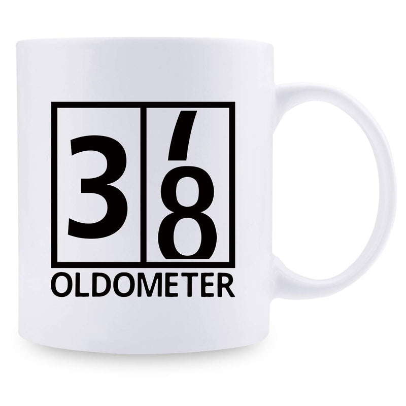 38th Birthday Gifts for Women - 1981 Birthday Gifts for Women, 38 Years Old Birthday Gifts Coffee Mug for Mom, Wife, Friend, Sister, Her, Colleague, Coworker, Oldometer Mug - 11oz
