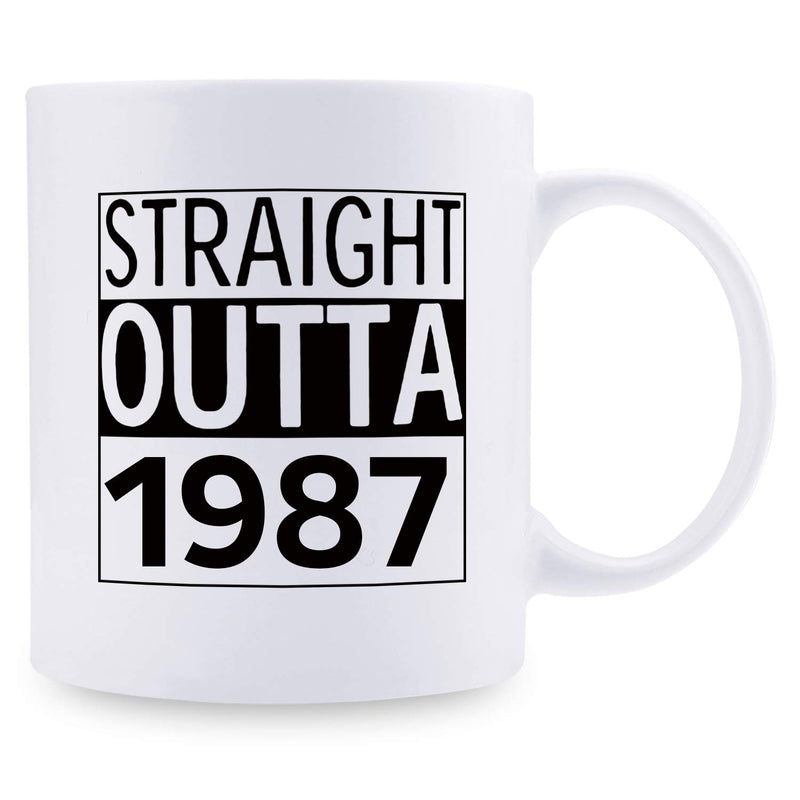 32nd Birthday Gifts for Women - 1987 Birthday Gifts for Women, 32 Years Old Birthday Gifts Coffee Mug for Mom, Wife, Friend, Sister, Her, Colleague, Coworker - 11oz