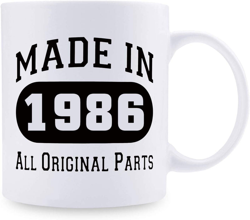 33rd Birthday Gifts for Men - 1986 Birthday Gifts for Men, 33 Years Old Birthday Gifts Coffee Mug for Dad, Husband, Friend, Brother, Him, Colleague, Coworker - 11oz