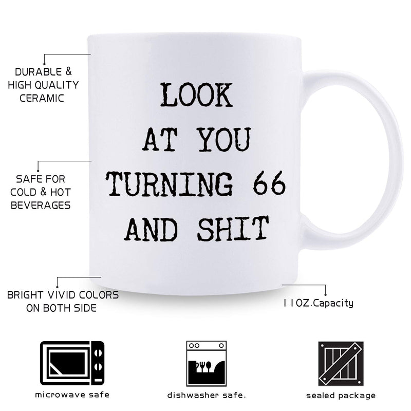 66th Birthday Gifts for Men - 1953 Birthday Gifts for Men, 66 Years Old Birthday Gifts Coffee Mug for Dad, Husband, Friend, Brother, Him, Colleague, Coworker - 11oz