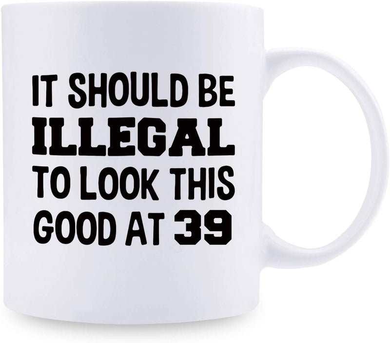 39th Birthday Gifts for Men - 1980 Birthday Gifts for Men, 39 Years Old Birthday Gifts Coffee Mug for Dad, Husband, Friend, Brother, Him, Colleague, Coworker - 11oz