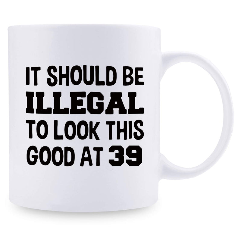 39th Birthday Gifts for Women - 1980 Birthday Gifts for Women, 39 Years Old Birthday Gifts Coffee Mug for Mom, Wife, Friend, Sister, Her, Colleague, Coworker - 11oz