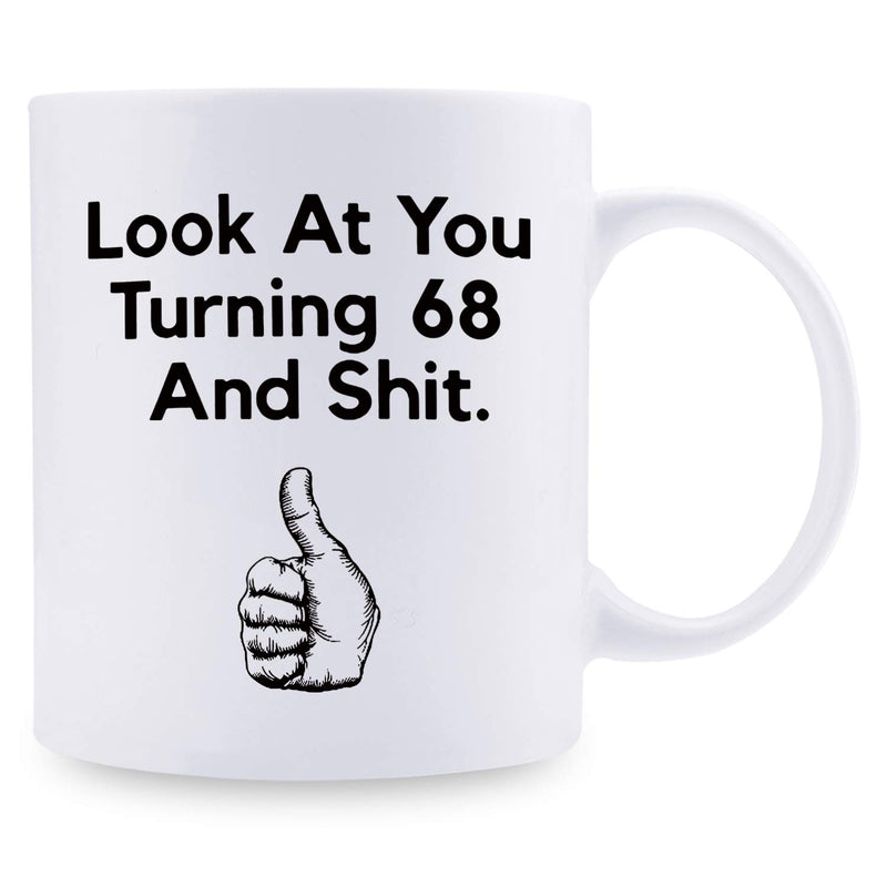 68th Birthday Gifts for Women - 1951 Birthday Gifts for Women, 68 Years Old Birthday Gifts Coffee Mug for Mom, Wife, Friend, Sister, Her, Colleague, Coworker - 11oz