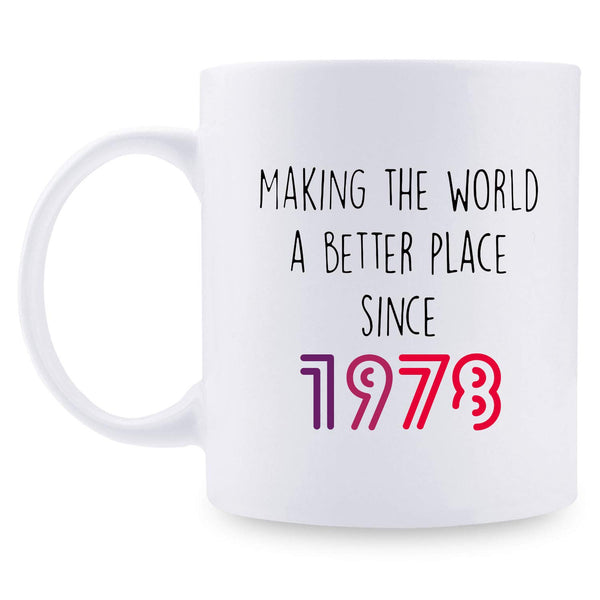 41st Birthday Gifts for Men - 1978 Birthday Gifts for Men, 41 Years Old Birthday Gifts Coffee Mug for Dad, Husband, Friend, Brother, Him, Colleague, Coworker - 11oz
