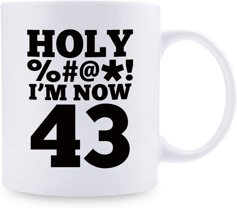 43rd Birthday Gifts for Women - 1976 Birthday Gifts for Women, 43 Years Old Birthday Gifts Coffee Mug for Mom, Wife, Friend, Sister, Her, Colleague, Coworker, HOLY MUG - 11oz